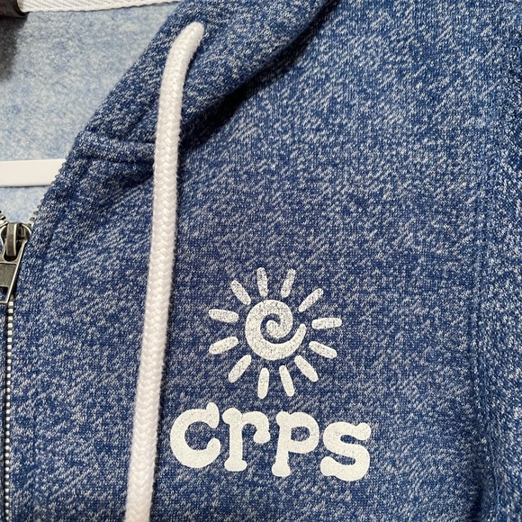 Port Authority Full Zip Hooded Jacket. Stonewash Blue M - Picture 4 of 6